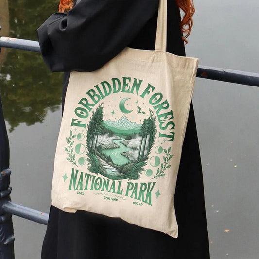 Forbidden Forest National Park Tote Bag, Forbidden Forest Bag, HP Inspired Bags