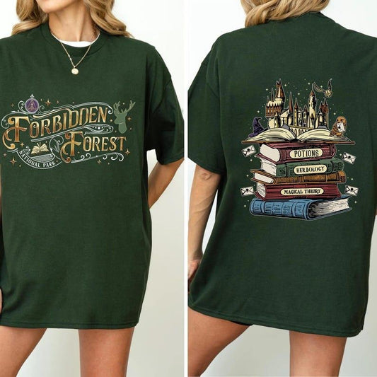 Forbidden Forest Shirt, National Park, , Forbidden Forest T-shirt, Wizarding World Tee, HP Inspired Shirts, Bookish Gift for Fan, Wizard Tee