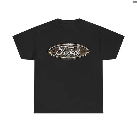 Ford Logo Black Tee T-shirt, Ford Shirt, Retro Crewneck, Gift For Lovers, Cotton, Trendy Womenswear Top