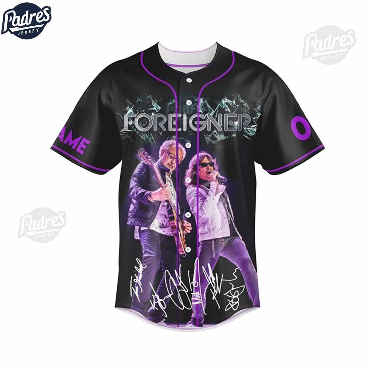 Foreigner The Flame Still Burns Personalized Baseball Jersey Outfit - Padres Jersey Oasis: Elevate Your... (Image 3)