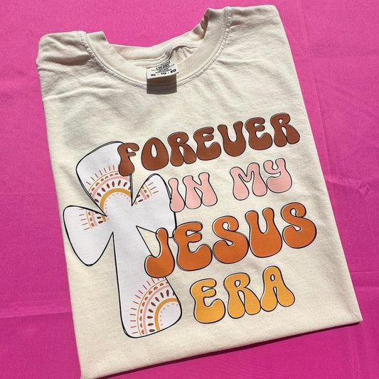 Forever In My Jesus Era Comfort Colors T-Shirt Hoodie, Sweatshirt | WearSparks.com
