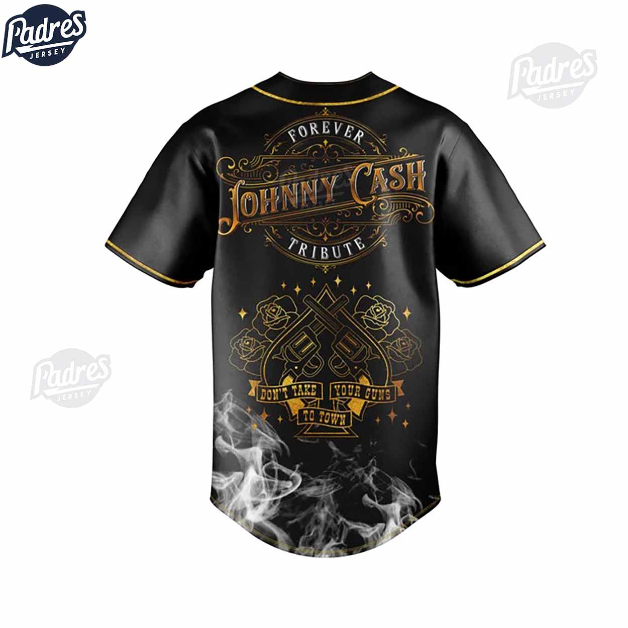 Forever Johnny Cash Tribute Baseball Jersey Outfit - Padres Jersey Oasis: Elevate Your Baseball Style Game... (Image 4)