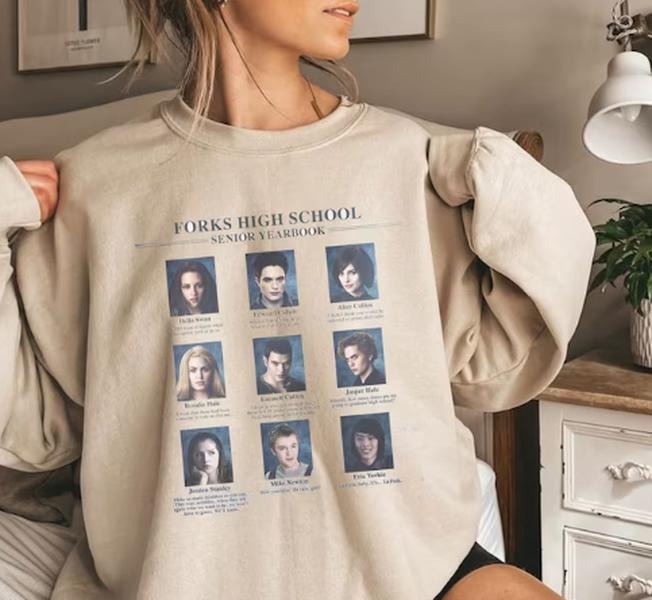 Forks High School Senior Yearbook Shirt, Twilight Shirt, Edward Cullen Shirt,