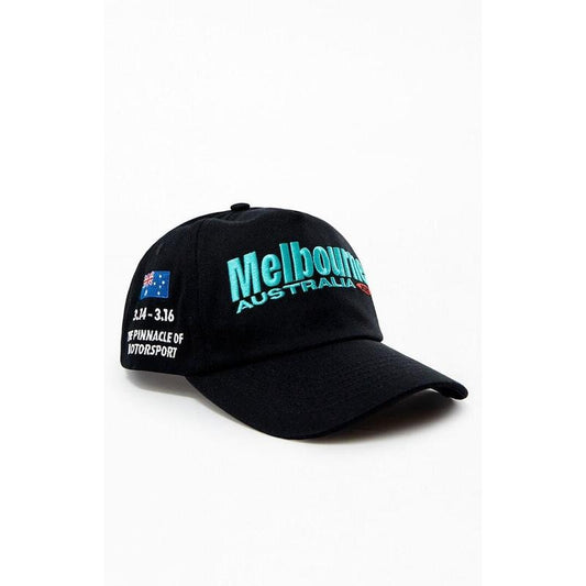 Formula 1 Men's x PacSun Black Melbourne Australia Southern Land Twill Snapback Hat