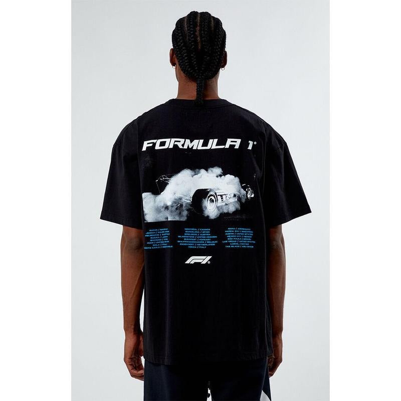Formula 1 Men's x PacSun Burnout Oversized T-Shirt - Multicolor