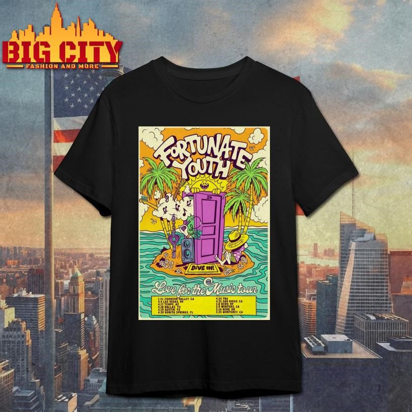 Fortunate Youth Love For The Music 2026 Tour Poster Shirt