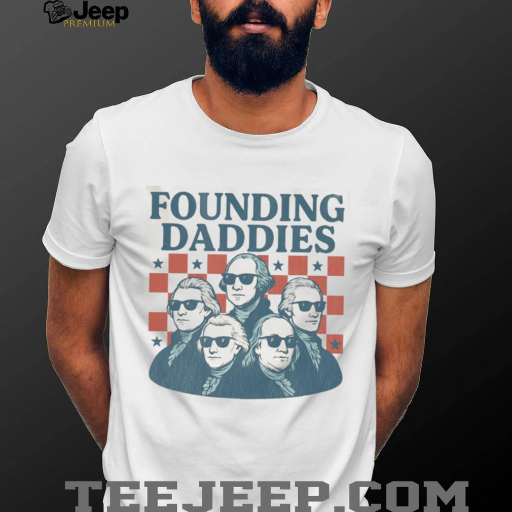 Founding Daddies American Presidents Sunglasses Vintage Style Shirt