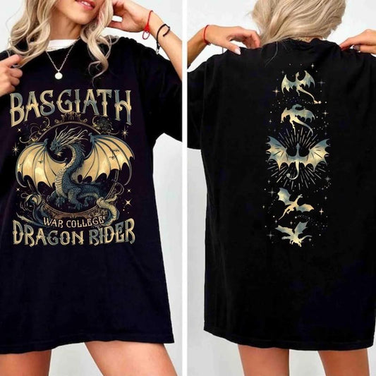 Fourth Wing Dragon Shirt, Basgiath War College Sweater, Dragon Rider Tee, Fourth Wing T-Shirt, Violet Sorrengail Shirt, Fantasy Reader Gift