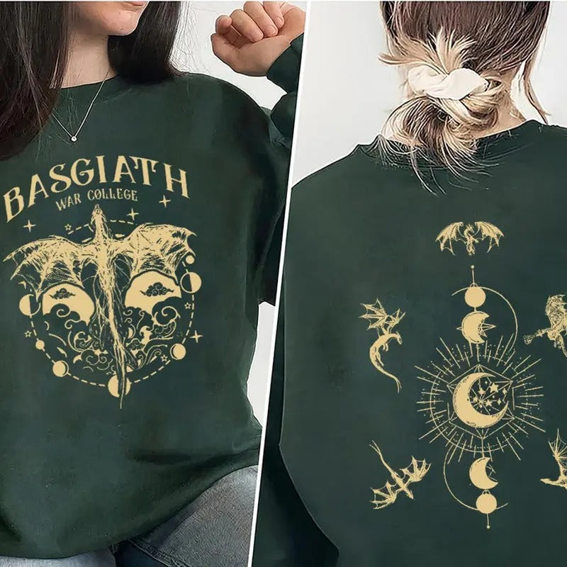 Fourth Wing Riders Quadrant Double-side Shirt, Basgiath War College Sweatshirt, Violet Sorrengail, Bookish Shirt, Fourth...
