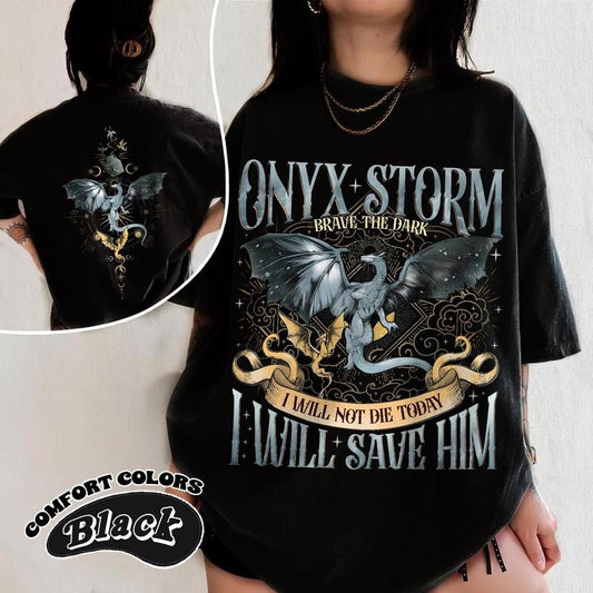 Fourth Wing Series  T-Shirt | Onyx Storm | Dragon Rider | Bookish Tee Gift For Book Lover | Violet Sorrengail | Fantasy book