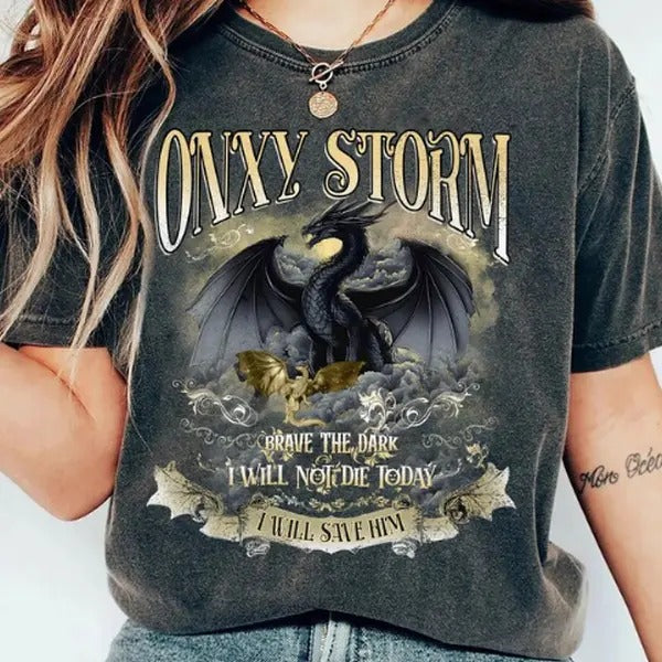 Fourth Wing Series Comfort Color Shirt, Onyx Storm Hoodie, Dragon Rider Sweatshirt, Violet Sorrengail, Fantasy book