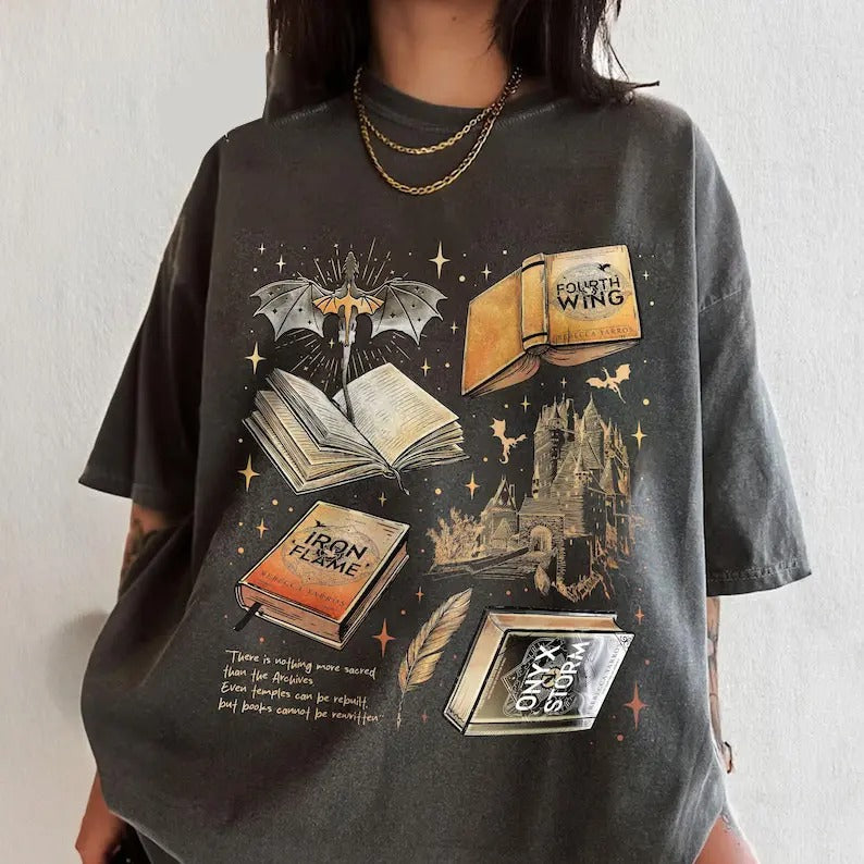 Fourth Wing Series Shirt For Fans, War College T-Shirt, Dragon Rider Tee, Book Merch Gift