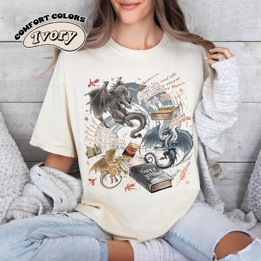 Fourth Wing Series Shirt, Onyx Storm Shirt, Dragon Rider Shirt, Gift For Book Lover, Violet Sorrengail Tee, Fantasy Book
