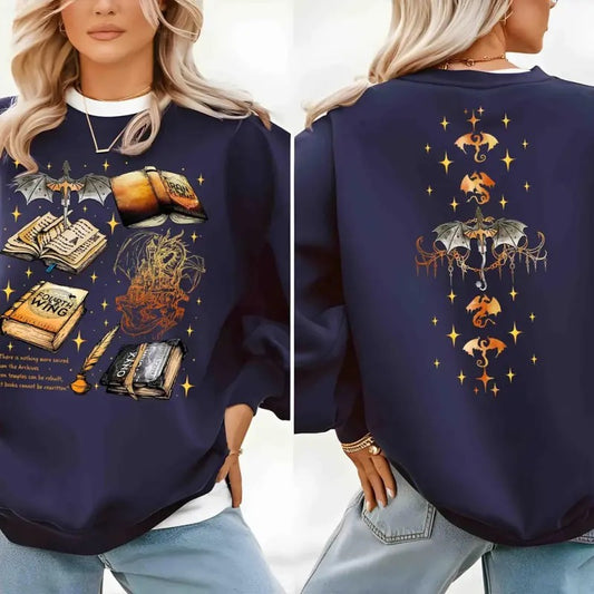 Fourth Wing Series Sweatshirt, Dragon Rider Bookish Tee Shirt, Fourth Wing Fantasy Book Shirt, Onyx Storm T-Shirt, Basgiath War College Sweater, Violet Sorrengail Shirt, Book Merch Gift, Shirt For Book Lovers