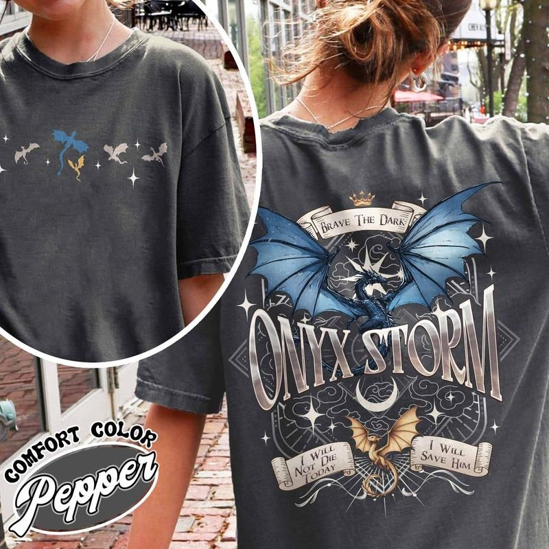 Fourth Wing Shirt Basgiath War College Book shirt Violet Sorrengail Tairn Tee Broccoli Onyx Storm Shirt Xaden Riorson Fantasy Book Dragon