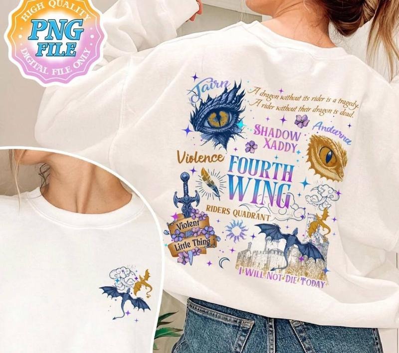 Fourth Wing Shirt, Fly or Die, Basgiath War College Dragon Rider Tee, Violet Sorrengail, Fantasy Book Lover Riders Quandrant