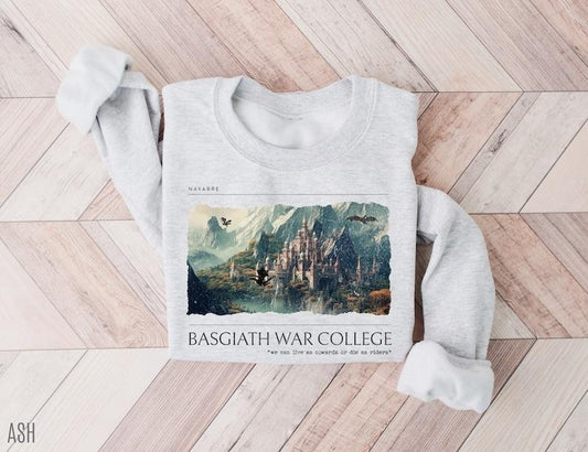 Fourth Wing Sweatshirt  Basgiath War College Sweatshirt, Fourth Wing Hoodie and Sweater; T-shirt Cotton Menswear...