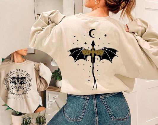 Fourth Wing Sweatshirt, Basgiath War College Crewneck, Dragon Rider Shirt, Fantasy Reader Hoodie, Bookish Shirt, Violet Sorrengail Sweater, Riders Quadrant Shirt