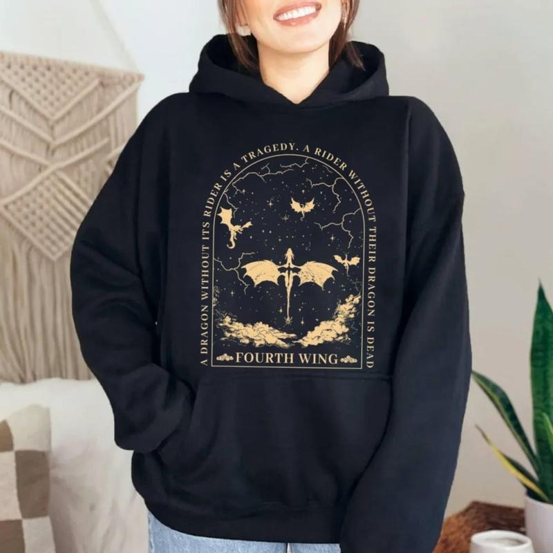 Fourth Wing Sweatshirt, Basgiath War College Shirt, Violet Sorrengail, Bookish Sweatshirt, Xaden Riorson, Fantasy Book Dragon Hoodie, Unisex Sweater Pullover Tee