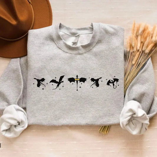 Fourth Wing Sweatshirt, Basgiath War College Shirt, Violet Sorrengail, Bookish Sweatshirt, Xaden Riorson, Fantasy Romance Shirt, Dragon Book Sweater