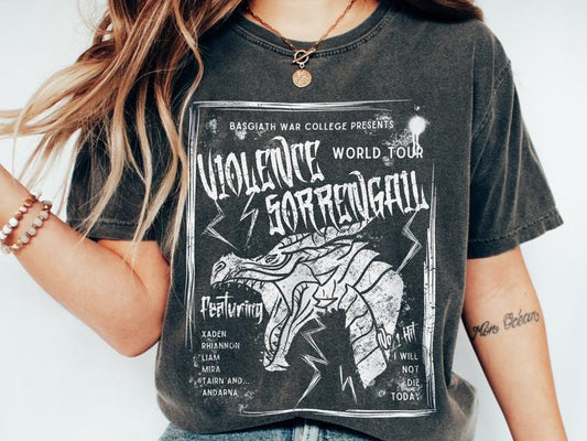 Fourth Wing T-Shirt Basgiath War College Booktok T-Shirt For Readers Bookish Merch Violet Sorrengail Dragon Rider Fantasy1