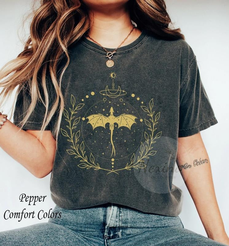 Fourth Wing tshirt, Rebecca Yarros Tee, Violet Sorrengail, Xaden Riorson, Romantasy Fantasy, Bookish Merch, Gifts For Feaders