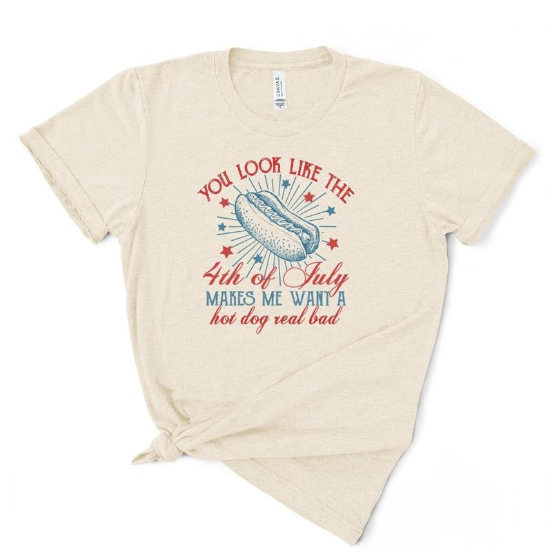 Fourth of July T Shirt Fourth of July Wants Me to Have A Hotdog