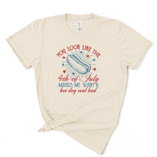 Fourth of July T Shirt Fourth of July Wants Me to Have A Hotdog