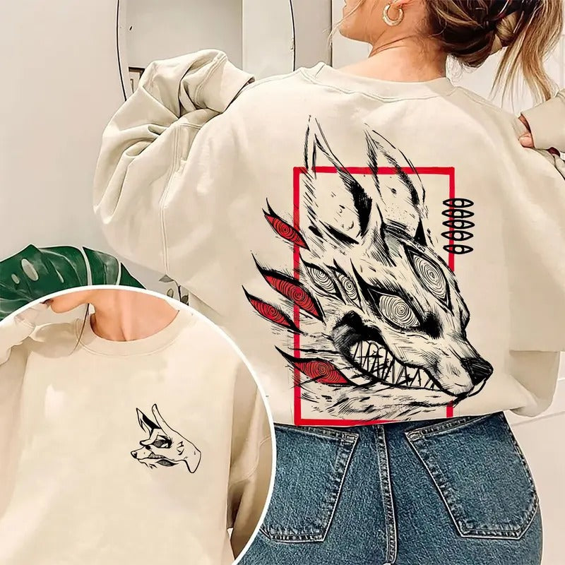 Fox Devil Shirt, Aki Hand Sign, Chainsaw Devil Shirt