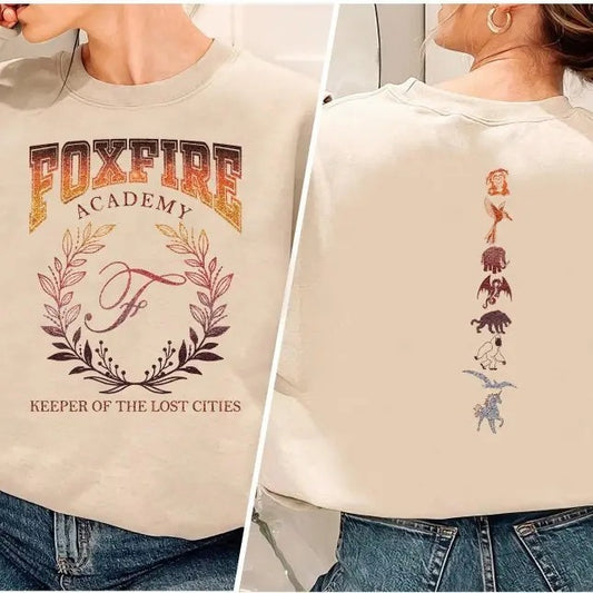 Foxfire Academy Sweatshirts, Keeper Of The Lost Cities Symbols Shirt, Lost Cities Keeper Shirt, Bookish Shirt, Kotlc Shirt, Neverseen Hoodie