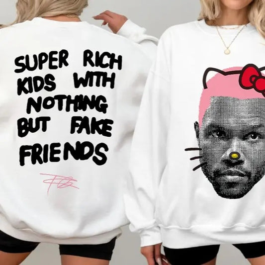 Frank Kitty (PINK) Cute Graphic Sweater Shirt