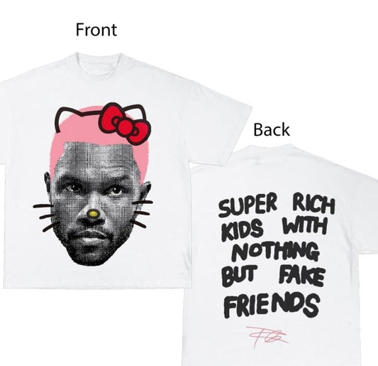 Frank Kitty (PINK) Cute Graphic Tee Shirt