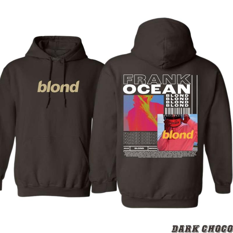 Frank Ocean Blond Album Design - Music Fan Hoodie - Trendy and Artistic Menswear Sweaters