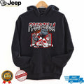 Fredzilla Hockey Goalie Godzilla Monster Sports Red Black T Shirt