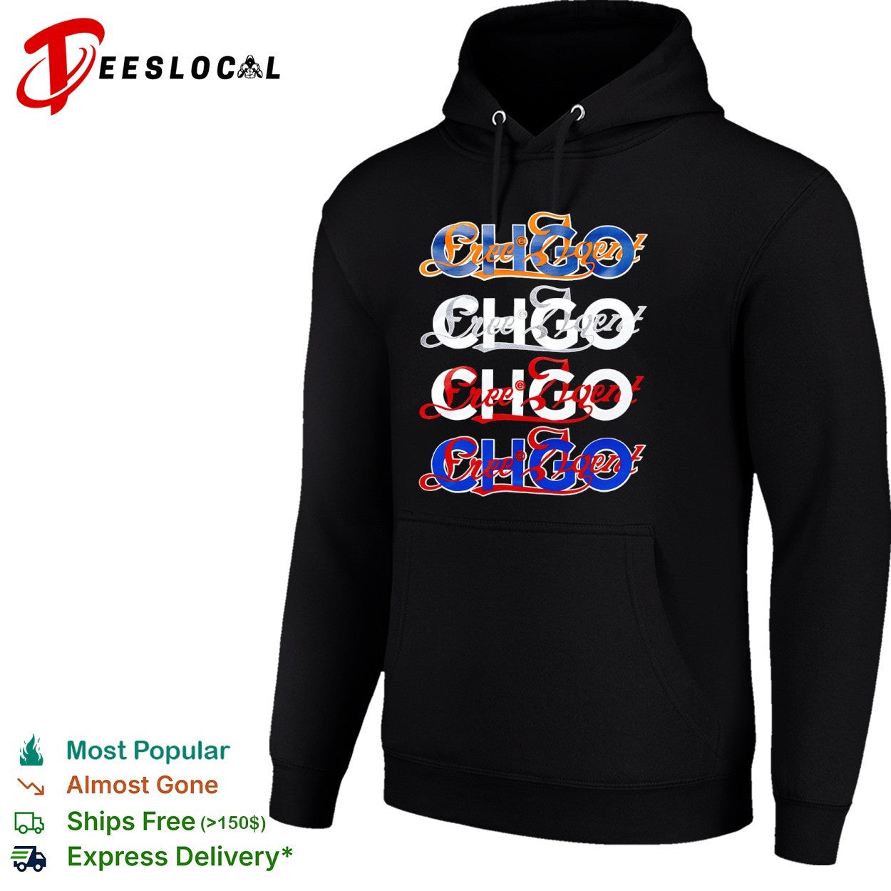 Free Agent x CHGO Logo Chicago sports shirt