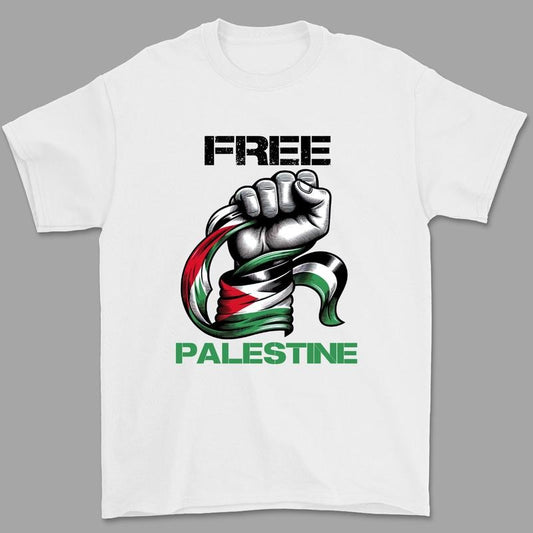 Free Palestine Crewneck Tshirt, Stand in solidarity with the people of Palestine, GAZA Human Rights Shirt, Palestine Protest T-shirt