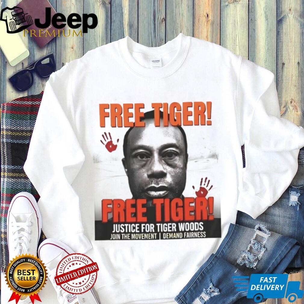 Free Tiger Justice For Tiger Woods Golf Movement T Shirt