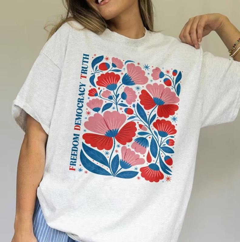 Freedom Democracy Truth Shirt, Resistance Is Patriotic Comfort Colors Tee, Resist Shirt, 4th of July shirt, FDT Shirt,...