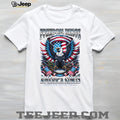 Freedom Rings America Sings Patriotic Eagle Liberty and Justice For All T Shirt