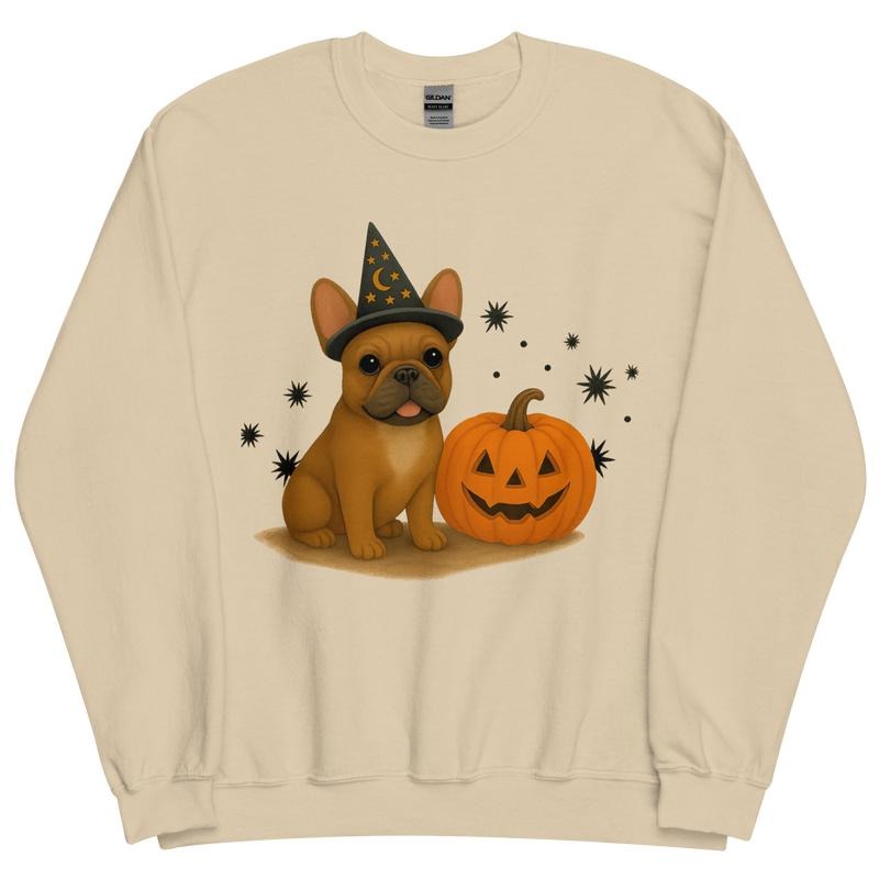 French Bulldog Halloween Witchy Dogs Sweatshirt ~ Unisex Apparel Relaxed Fit Printed In The USA Clothing Womenswear Casual Comfort Cotton Top Athletic Boho Chic