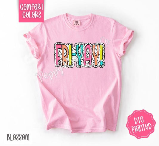 FriYayComfort Colors Shirt, Cute Teacher Tshirt, Trendy Friday Tee, Gift for Her