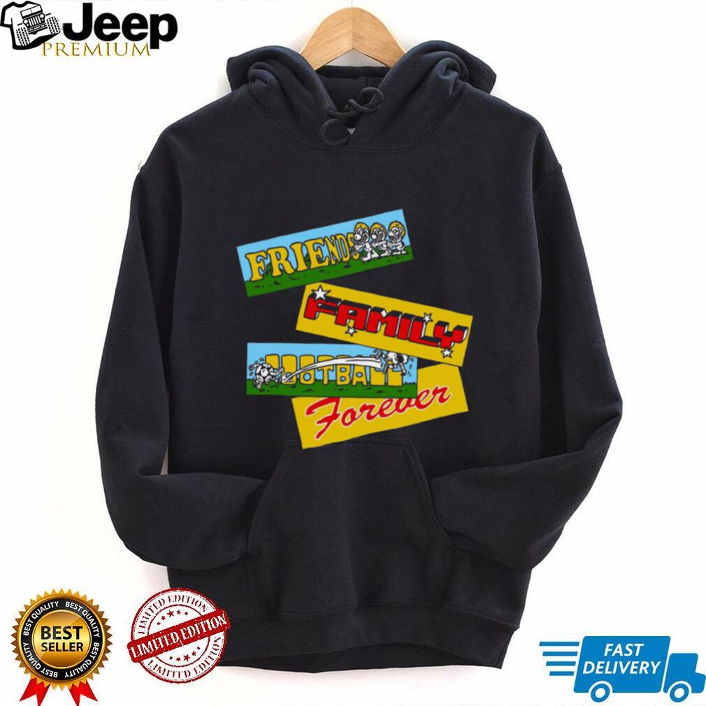 Friends Family Football Forever Retro Cartoon Style Sport T Shirt