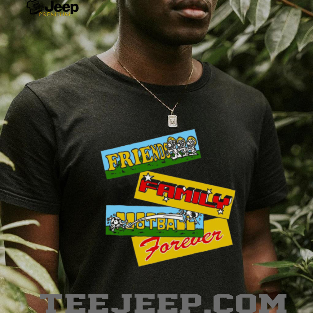 Friends Family Football Forever Retro Cartoon Style Sport T Shirt