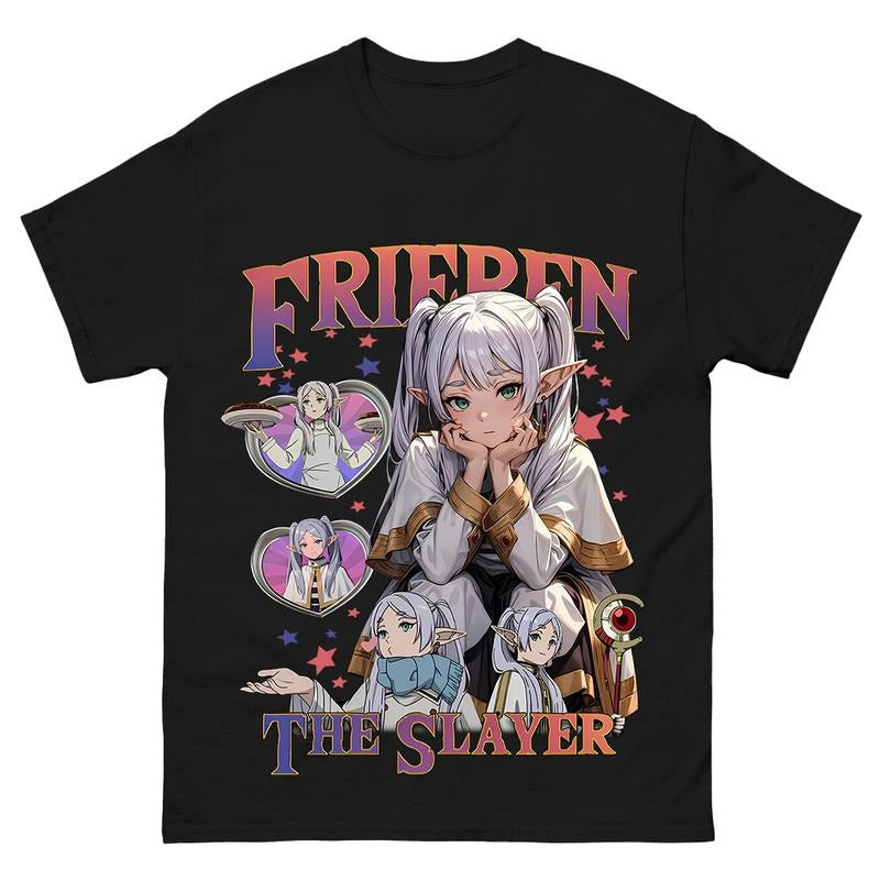 Frieren Beyond Journey's End Shirt, Frieren Cute Cartoon Shirt, Frieren Sweatshirt, Frieren Unisex Cotton Tee