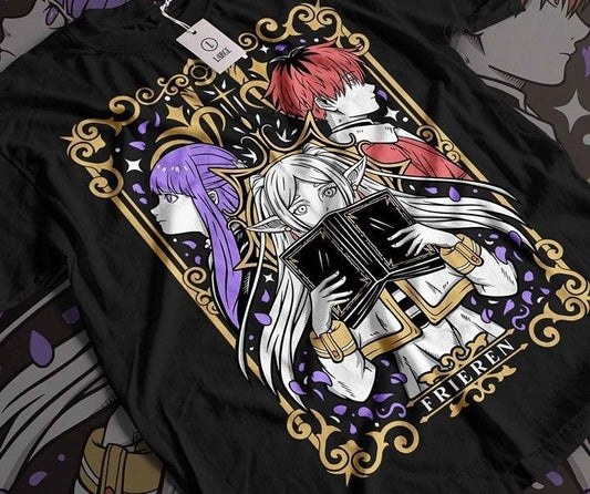 Frieren T-shirt Men &amp Women Unisex T-shirt, Beyond Journey's End, Fern, Stark