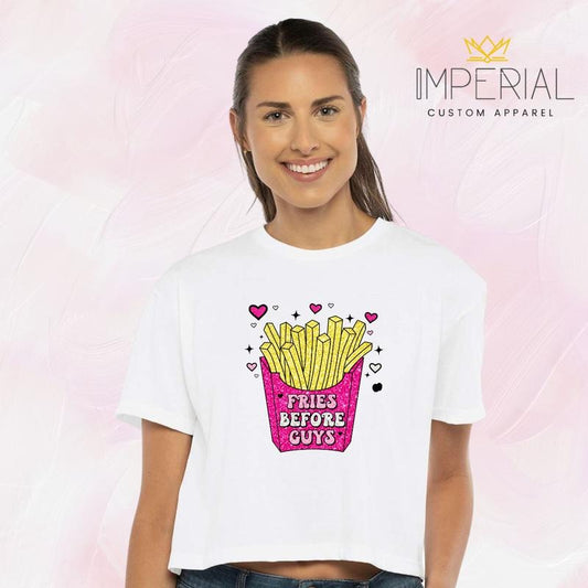 Fries Before Guys Valentine's Day T-Shirt, Valentine's Day Sweatshirt, Valentine's Day 2024 Sweatshirt, Vday Sweatshirt