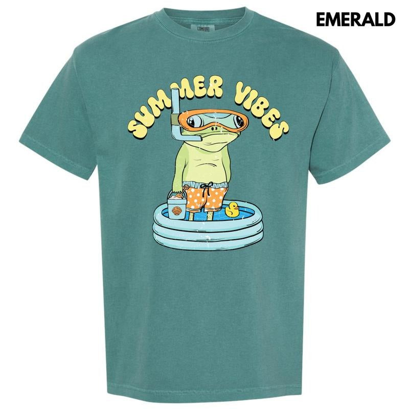 Frog Summer Vibes Comfort Colors T-Shirt