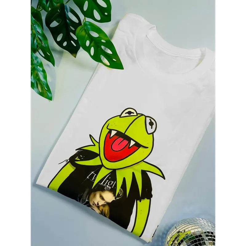 Frog Vampire full color design on white unisex shirt