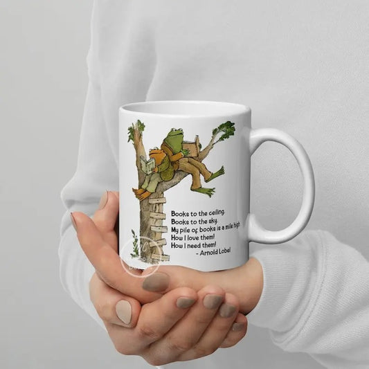 Frog and Toad Mug Book Coffee Mug Book Lover Mug Gift For Friends Teacher Gift Cottagecore Mug Best Friend Gift Merry Christmas Gift