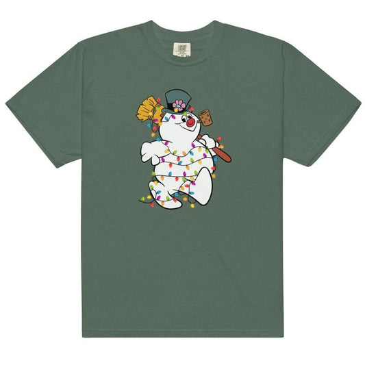Frosty the Snowman Shirt - Comfort Colors Shirt Unisex Apparel Relaxed Fit Printed In The USA Clothing Womenswear Casual Comfort Cotton Top Athletic Boho Chic
